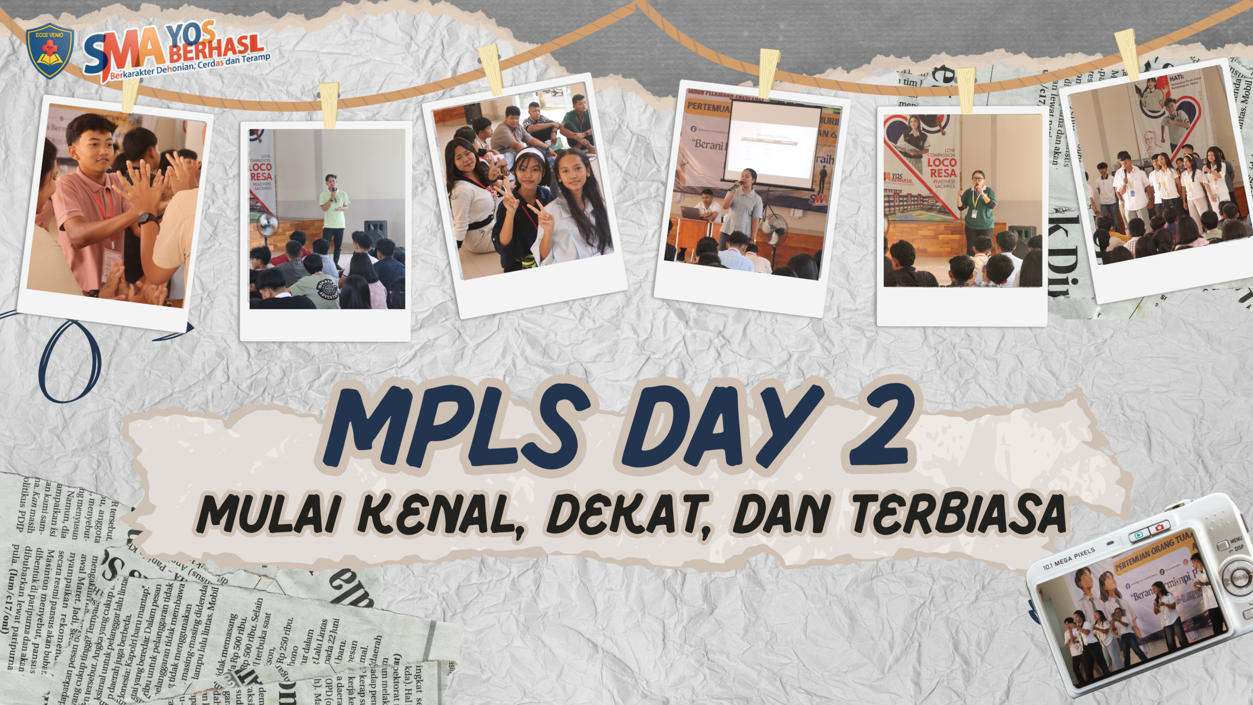 Hari Kedua MPLS SMA Yos Sudarso Metro Tanamkan Karakter Dehonian dan Budaya Sekolah kepada Peserta Didik Baru