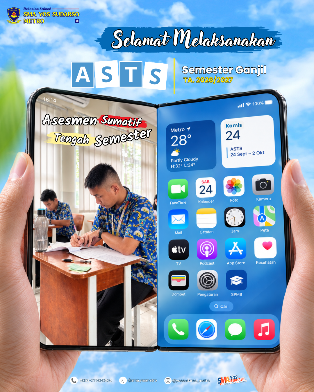 SMA YOS SUDARSO METRO LAKSANAKAN ASESMEN SUMATIF TENGAH SEMESTER GANJIL TA 2026/2027